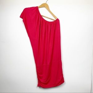 TEE SHOP One Shoulder Bodycon Mini Dress Size Small